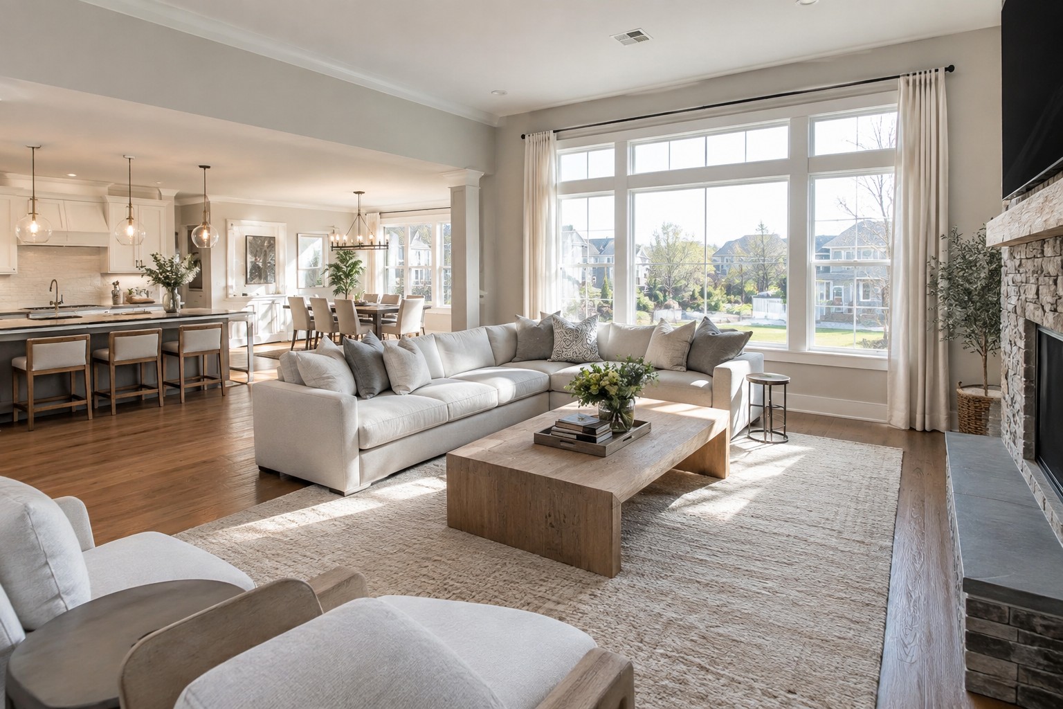 A bright northeast Queens living room
